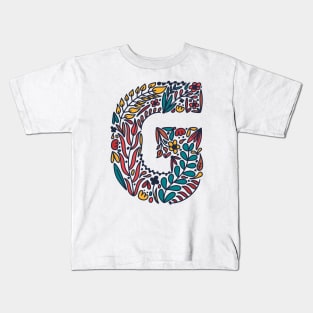 Tropical Letter G Kids T-Shirt